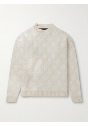 Aztech Mountain - Matthew Day Jackson Snowflake Virgin Wool-Blend Sweater - Men - Neutrals - S