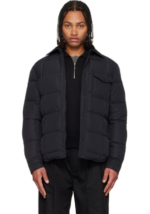Moncler Black Archivo Marcilly Shirt Down Jacket
