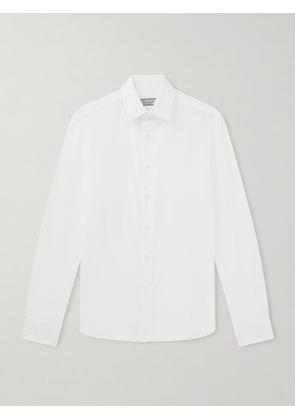 Canali - Essential Cutaway-Collar Cotton-Poplin Shirt - Men - White - EU 37