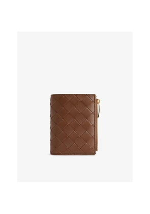 Bottega Veneta Intrecciato Small Bi-Fold Leather Wallet
