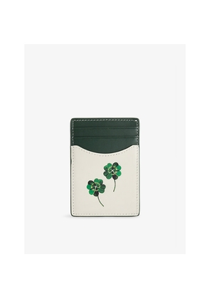 Mens Duke & Dexter Dean Clover Leather Card Holder