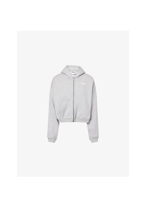 Womens Gymshark Cosy Luxe Zip-Through Sweat-Jersey Hoody