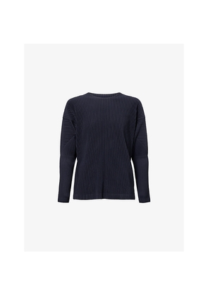 Mens Homme Plisse Issey Miyake Basics Long-Sleeve Knit Top