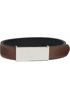 Maison Margiela Brown & Black Numeric Reversible Belt