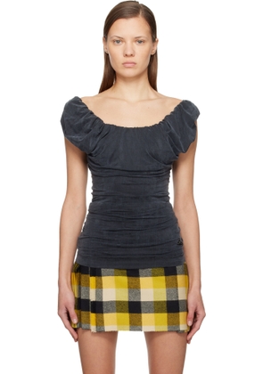 Vivienne Westwood Gray Ginnie Jersey Top