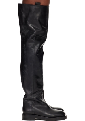 Paris Texas Black Napa Over the Knee Boots
