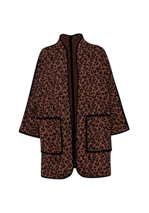 Pepa Pombo Mystic Fringed Animal-Printed Coat - Moda Operandi