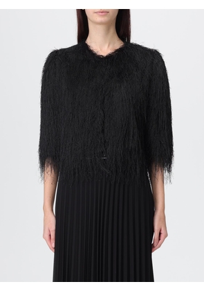 Fur Coat TWINSET Woman color Black