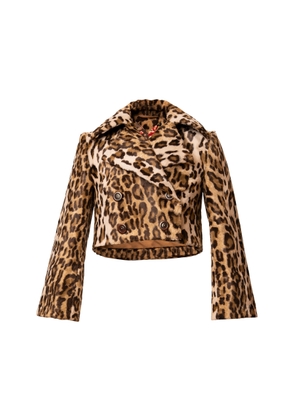 Lena Hoschek Fran Animal-Print Cotton-Blend Jacket - Moda Operandi