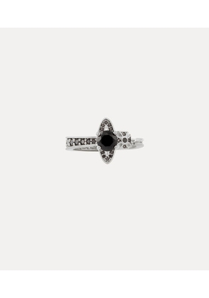 Vivienne Westwood Maitena Ring Platinum-grey-cz Platinum-grey-cz Unisex