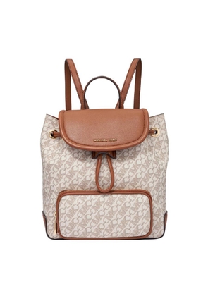 Michael Kors Logo-Print Leather Backpack