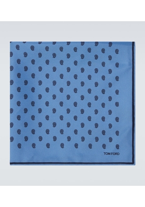 Tom Ford Printed silk twill pocket square