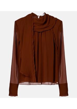 Dorothee Schumacher Sheer Twist georgette blouse