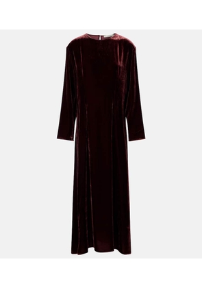 Asceno Jody velvet midi dress