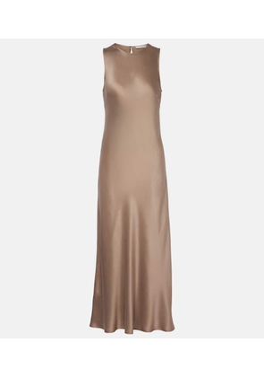 Asceno Valencia silk charmeuse maxi dress