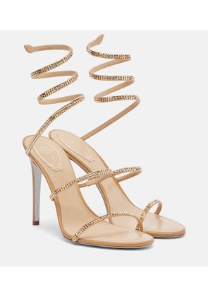 Rene Caovilla Cleo embellished satin sandals