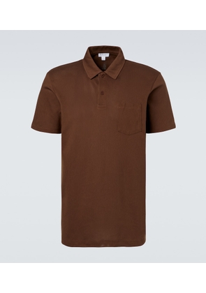 Sunspel Riviera cotton mesh polo shirt
