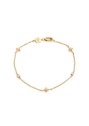 Astrid & Miyu Cosmic Star Charm 18kt Gold-plated Bracelet - One Size