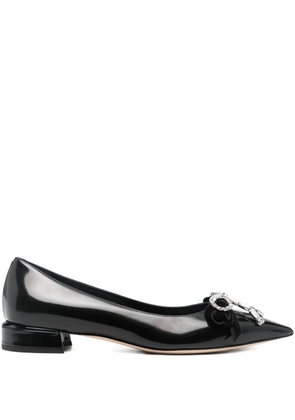 Jimmy Choo Auria Leather Ballet Flats