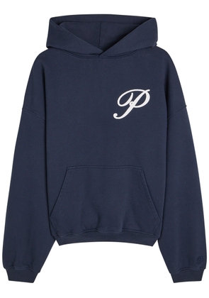 Picante Gallery Logo Hooded Cotton Sweatshirt - Navy - S