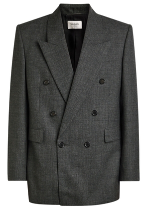 Saint Laurent Double-breasted Wool Blazer - Grey - 48 (IT48 / M)