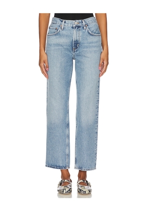 AGOLDE Valen Mid Rise Vintage Straight Jeans in Denim-Light. Size 27. Also in 24, 32, 33.
