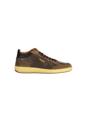 Brown Leather Men Sneaker - EU41/US8