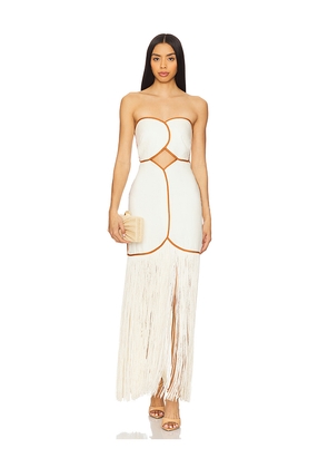 AZULU Joaquina Dress in Beige. Size XS. Also in S, XL, XXS.