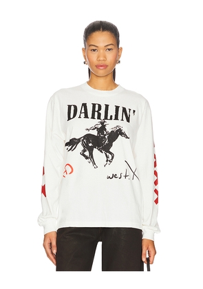 Darlin Horseman Top in Ivory. Size M. Also in L, XL.