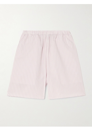 Deiji Studios - Striped Organic Cotton Shorts - White - xx small,x small,small,medium,large,x large