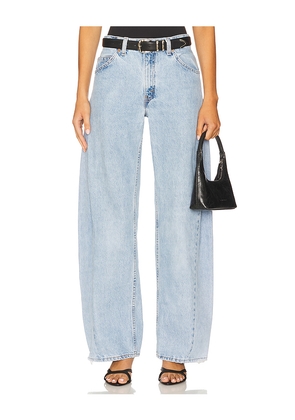 aligrace Vintage Tilted Pocket Barrel Jeans in Blue. Size 27. Also in 32, 33.