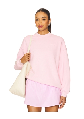 Eleven Eleven Oversized Crew Sweatshirt in Pink. Size XS. Also in M, S, XL.