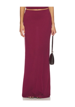 Enza Costa Bias Skirt in Burgundy. Size S. Also in M, XS.