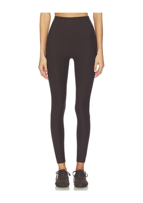 Beyond Yoga Spacedye Caught in The Midi High Waisted Legging in Chocolate. Size S. Also in L, XL, XS.