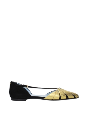 Valentino Garavani Black Leather Flat Sandals - EU36.5/US6.5