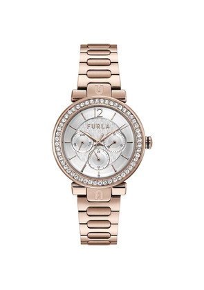 Furla Multicolor Stainless Steel Dress Watch