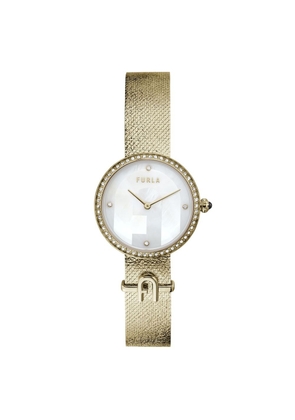 Furla Gold Stainless Steel Dress Watch