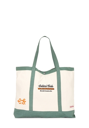 Critical Slide Business Beach Bag in Green.