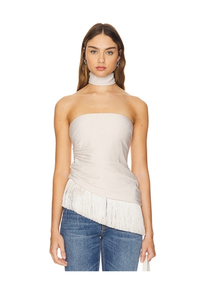 House of Harlow 1960 x REVOLVE Hera Fringe Top in Beige. Size M. Also in L.