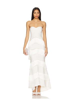 House of Harlow 1960 x REVOLVE Hera Fringe Maxi Dress in Ivory. Size S. Also in M, XXS.