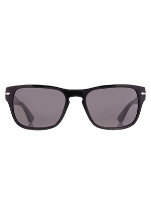 Persol Dark Grey Square Unisex Sunglasses PO3341S 95/B1 55