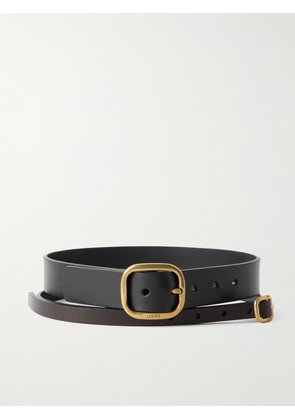 LOEWE - Layered Leather Belt - Black - 65,70,75,80,85,90,95