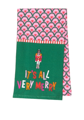 Furbish Studio Very Merry Dish Towel in Beauty: Multi.