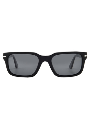 Persol Polarized Dark Grey Rectangular Mens Sunglasses PO3272S 95/48 55