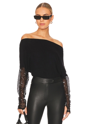 Michael Lauren Boat Neck Top in Black. Size XS. Also in S.