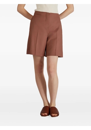 Incotex tailored wool shorts - Brown
