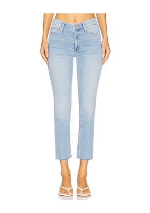 MOTHER The Mid Rise Dazzler Ankle Fray Jeans in Blessing Jeans in Disguise in Blue. Size 30. Also in 34.