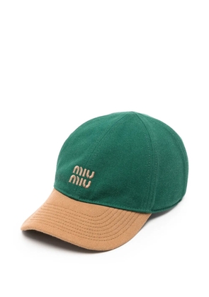 Miu Miu Drill baseball cap - Green