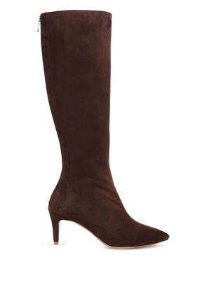 GINISSIMA 65mm suede boots - Brown