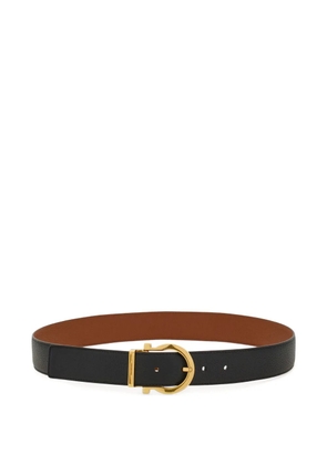 Ferragamo Gancini-buckle reversible belt - Black